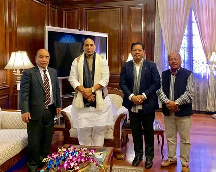 Meghalaya, Mizoram CMs meet Rajnath