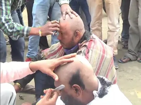 CAB: People Shave Heads In Majuli