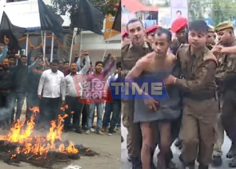 Modi in Assam evokes protest across the State