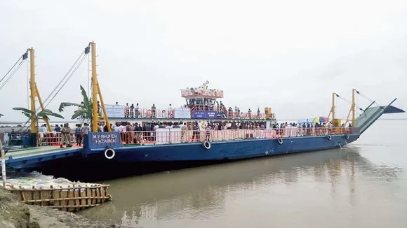 Ro-Ro vessel arrive at Guwahati, 30 cars at a time