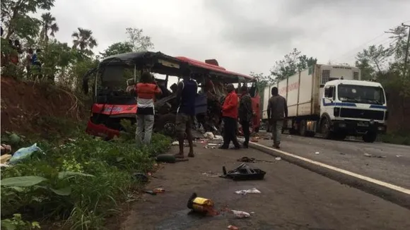 Dozens killed in Ghana bus accident