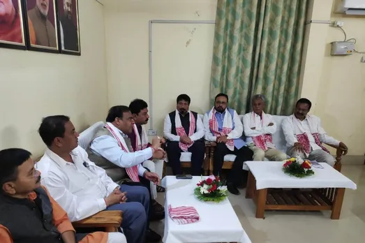 AGP-BJP celebrating the ‘visit’ ritual