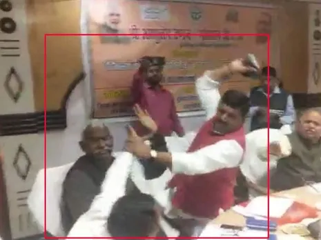 BJP MP hits MLA with shoe