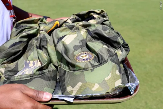 India wear camouflaged caps in tribute to Armed Forces