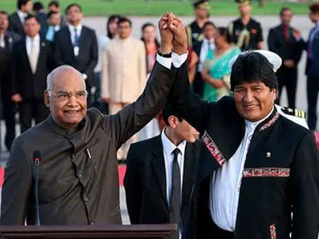President Ram Nath Kovind arrives in Bolivia