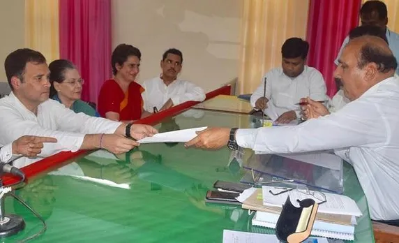 RaGa files nomination from Amethi