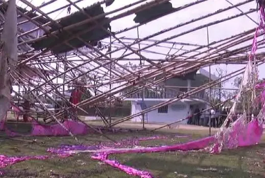 Miscreants burn down Arunachal CM’s campaign pandal