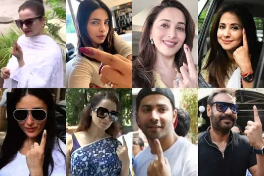 Celebrities, Candidates cast vote | Photo Gallery