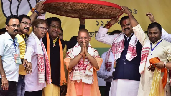 Congress in ‘unholy alliance’ with Muslim League: Yogi in Assam