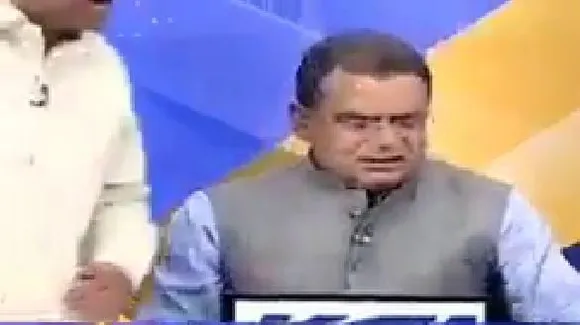 Congress leader assaults BJP spokesperson on live TV