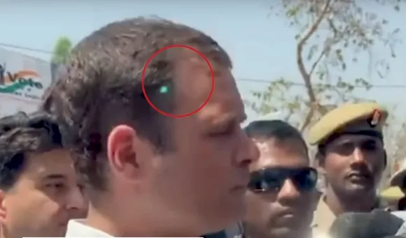 Laser pointed at Rahul Gandhi in Amethi