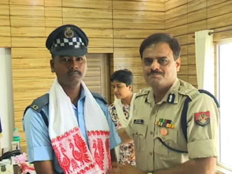 Commissioner of Police felicitates Mithun Das