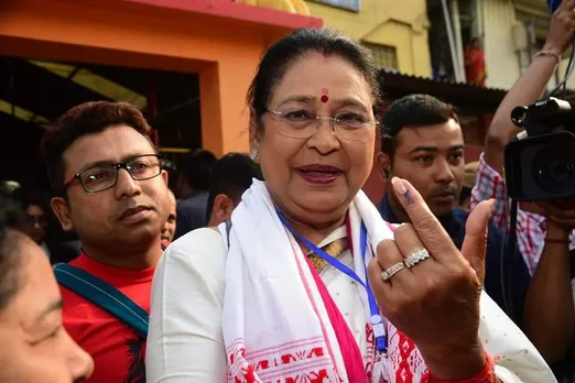 BJP’s Queen Oja Casts her vote