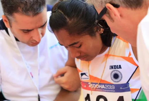 Hima may miss World Relay due to Spondylitis