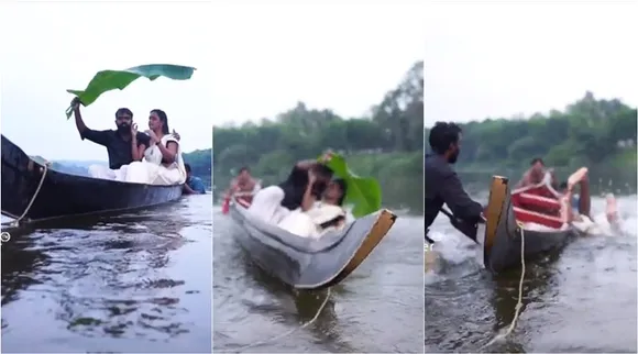 WATCH | Kerala couple falls into river during romantic photoshoot