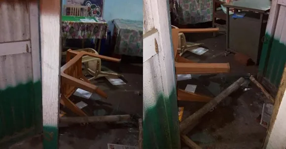 BJP Vandalise TMC Office In Cooch Behar