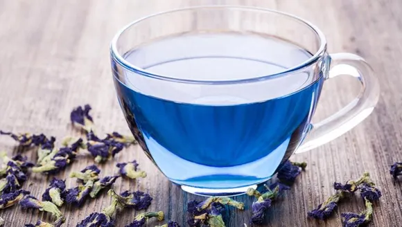 Blue tea from Assam!