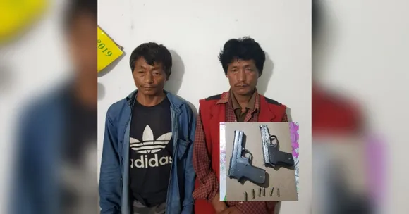 Two men arrested with pistols in Golaghat