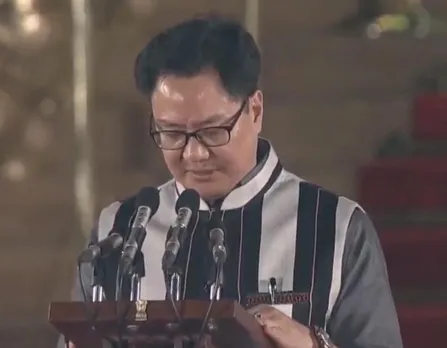 Kiren Rijiju takes oath as Union Minister
