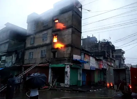Massive fire breaks out at Silchar