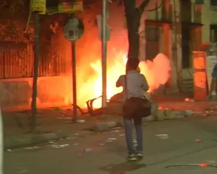 TMC goons create chaos at Amit Shah roadshow