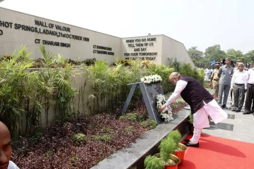 Amit Shah pays tribute at National Police Memorial