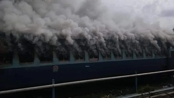 Thiruvananthapuram Express Catches Fire at Slichar Station