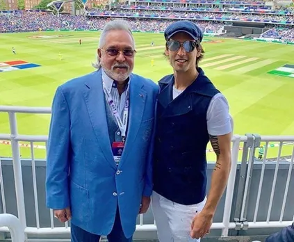 Vijay Mallya spotted watching India-Australia match