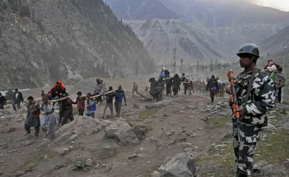 Amarnath pilgrim injured by ‘shooting stone’