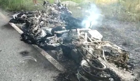 Assam motorcycles set ablaze at Tezu
