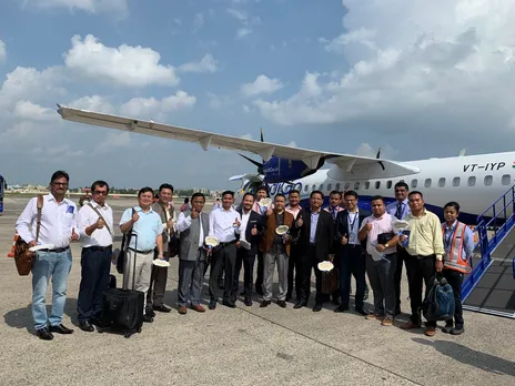 1st Flight From Kolkata To Shillong Inaugurated