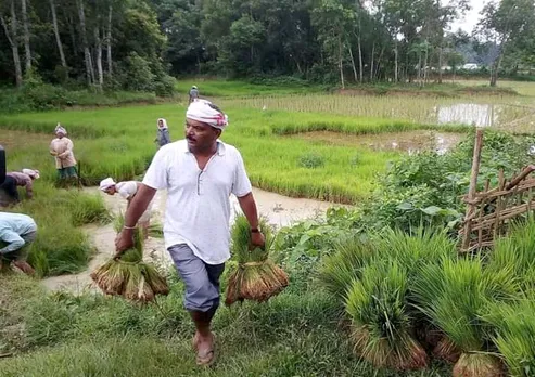 This Time Khumtai MLA Visits Flood-hit farmers
