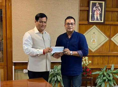 Jatin Bora Donates Rs 1 lakh for Assam Flood Victims