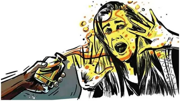 One detained over acid attack