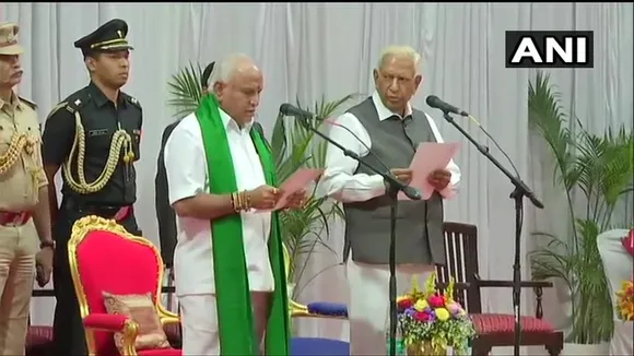 Yediyurappa takes oath as Karnataka CM