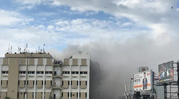 MTNL office on fire in Mumbai