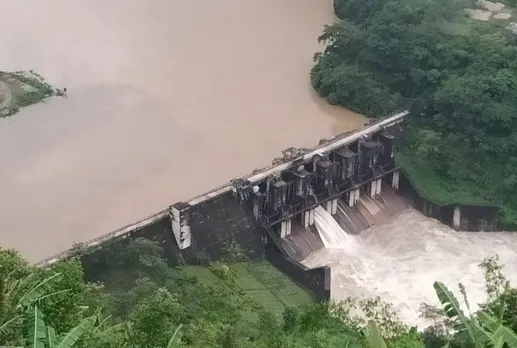 Water Level Rising In Ranganadi dam