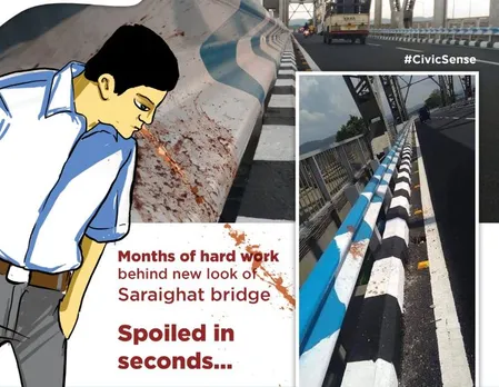 ‘Paan-Gutka’ spit eroding Old-Saraighat Bridge