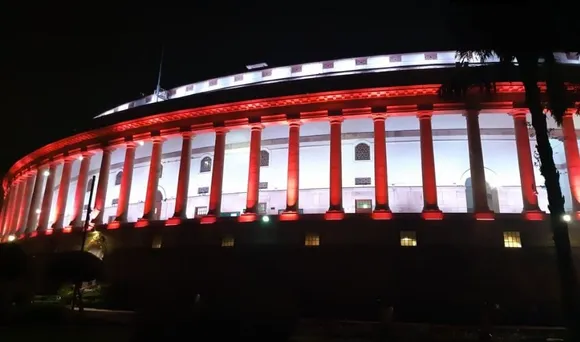 Article 370 | Parliament House illuminated