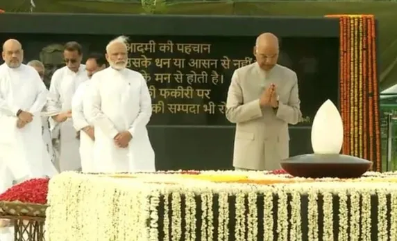 Kovind, Modi pay tributes to Vajpayee