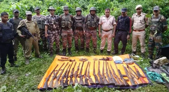 Arms recovered in Manas National Park