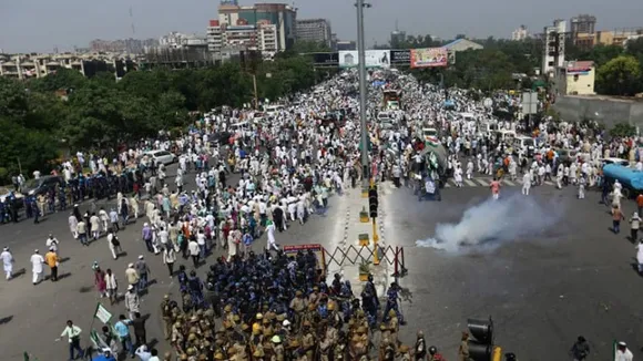 UP Farmers March To Delhi In Protest Against Agri Crisis