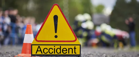 Road accident in Geetanagar