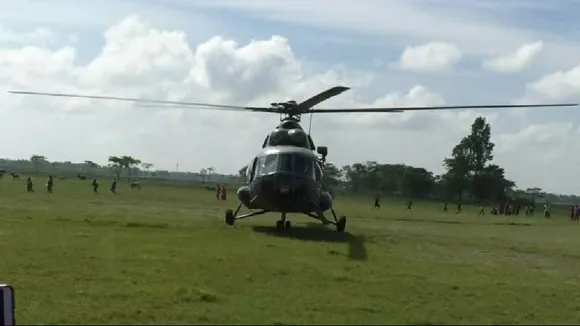 IAF helicopter makes precautionary landing in Hajo