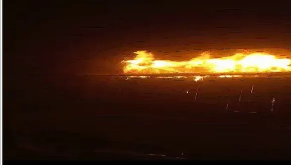 Massive Fire Breaks Out at Lanka