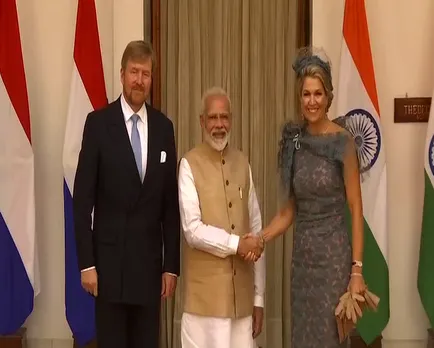 Dutch king, queen meet Kovind, Modi