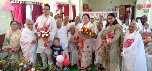 MP Gaurav Hosts Father’s B’day at Old-age home
