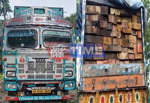 Wood laden truck seized in Tinsukia