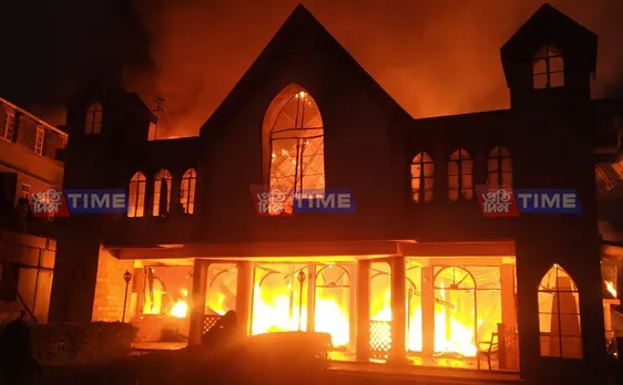 Fire breaks out at century-old ‘Church of God’