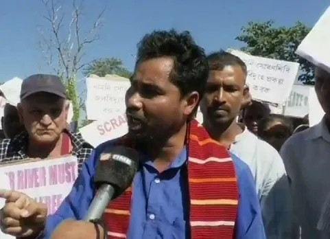 KMSS stages protest over Subansiri dam construction